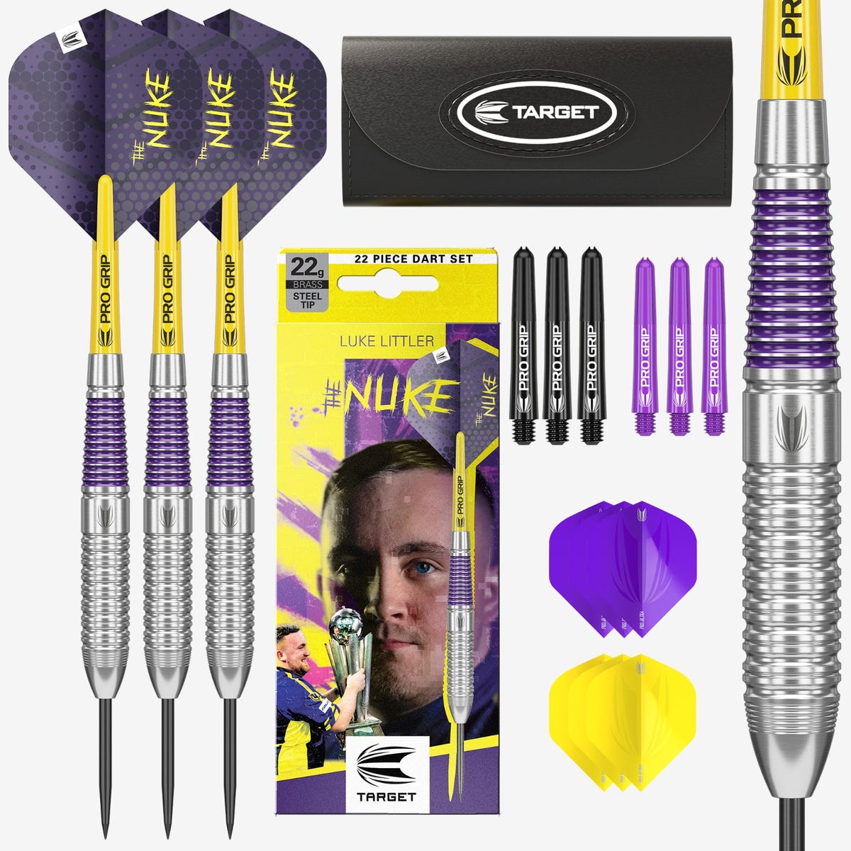 Target Luke Littler Brass 22 g – Produktfoto